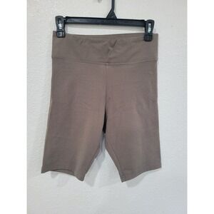 C&C California Womens‎ Stretch Bike Shorts Athleisure Olive Green Small #P2